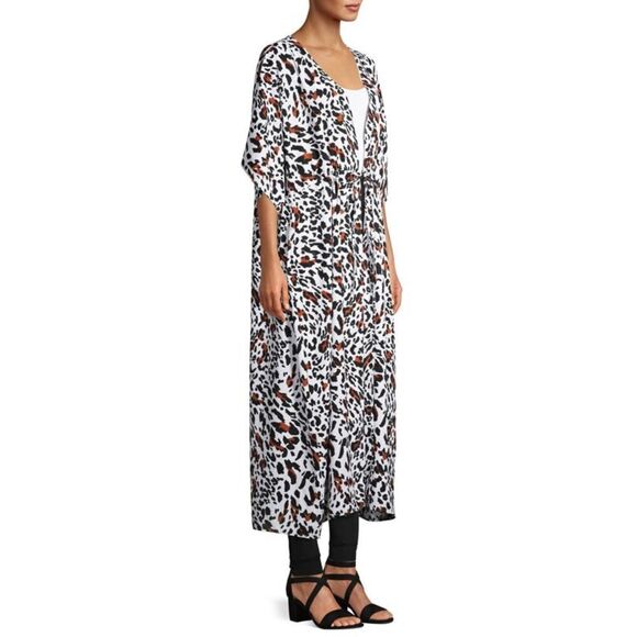 ✨ TIME AND TRU ANIMAL PRINT KIMONO ✨ - Picture 12 of 16